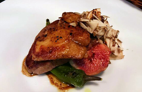 黒毛和牛フィレのグリエとフォアグラのポアレ